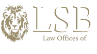 A logo for lsb law offices of law with a lion 's head.