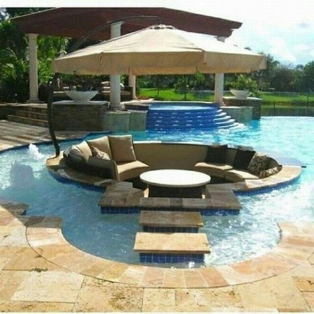 Pool With Round Table And Chair — Jacksonville Beach, FL — The Batts Company