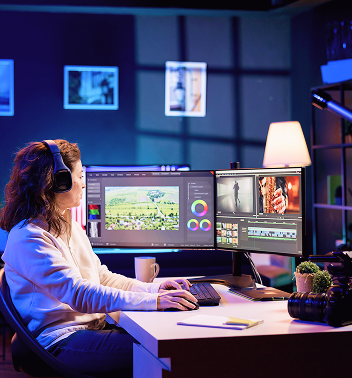 Man pointing at a flip chart labeled 