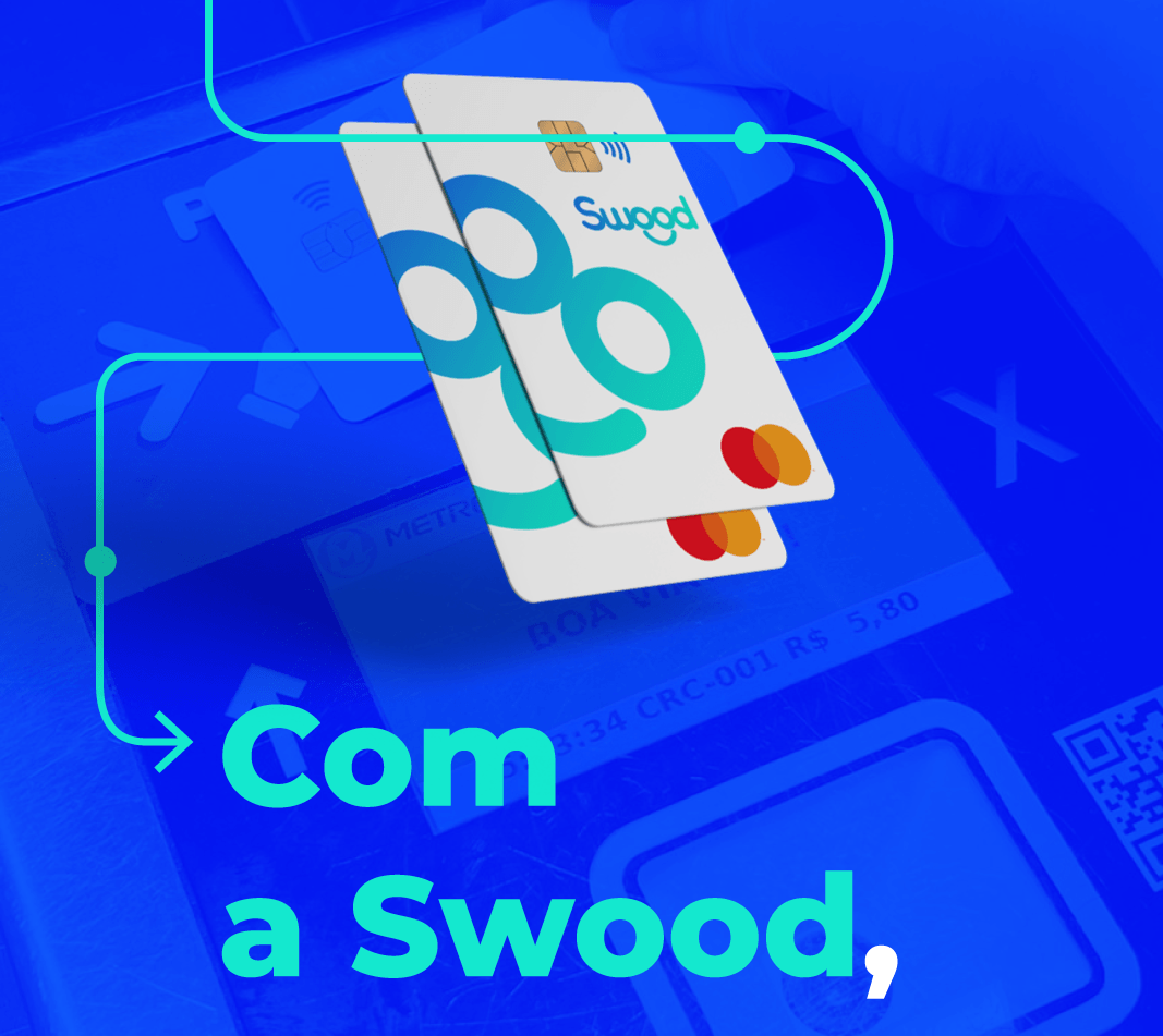 Um cartão que diz 'com a swood'