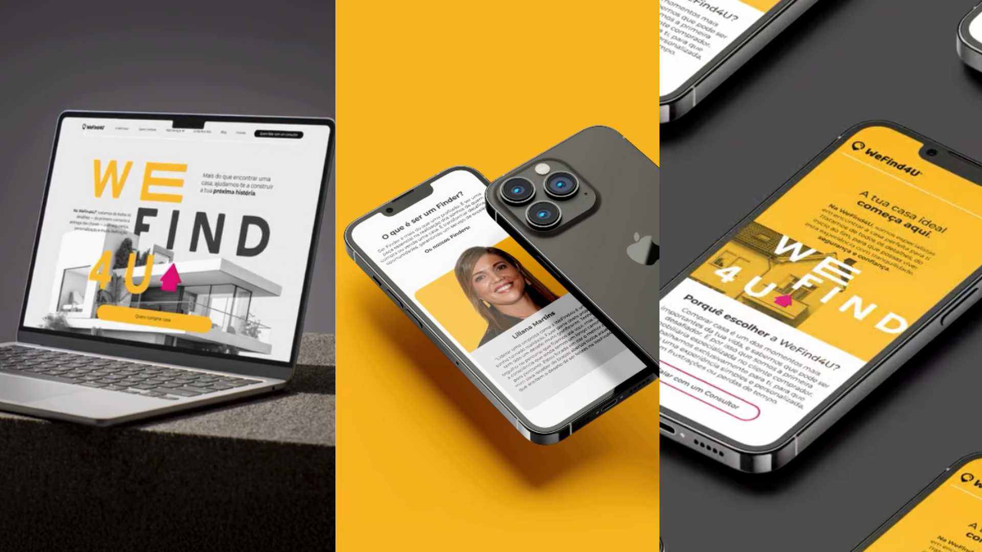 A Sr. Jorge Digital & Creative desenvolveu o novo site da WeFind4U, primeira imobiliária em Portugal
