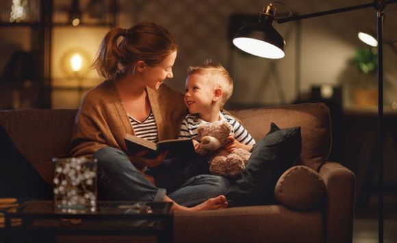mother with a little boy