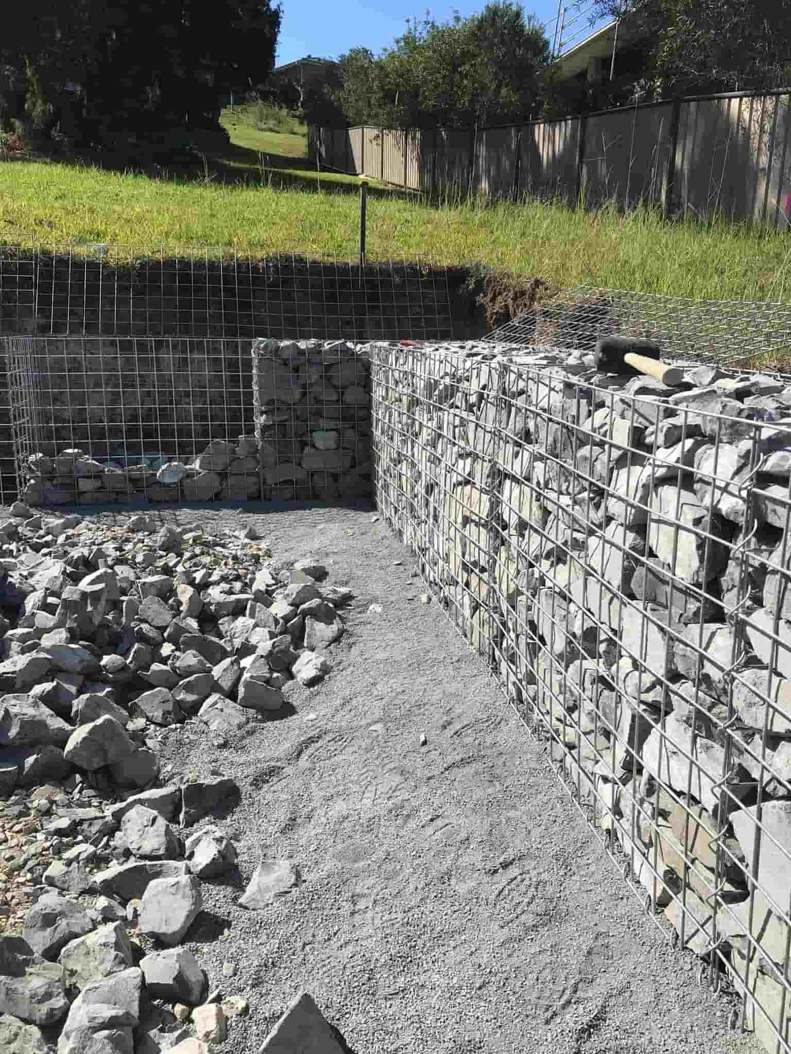 Making Retaining Walls — D-Scapes Landscaping Services Pty Ltd in Nabiac, NSW