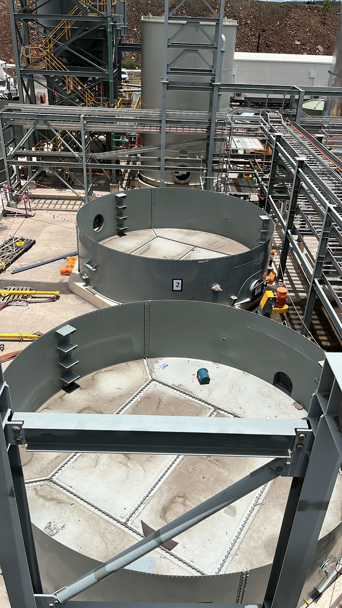 A large metal structure is being built in a factory — Calibre Engineering In Mica Creak, QLD