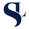 Blue stylized letters 