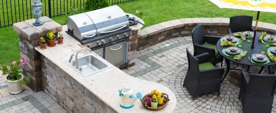 outdoor kitchen construction in dighton ma