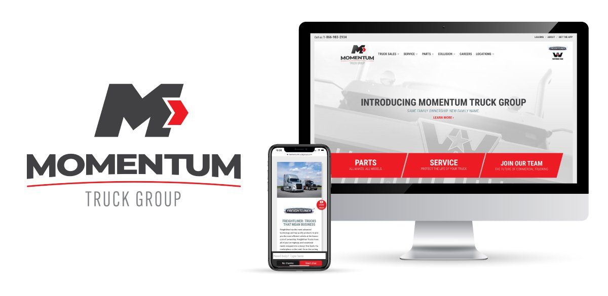 Momentum Truck Group Website Design