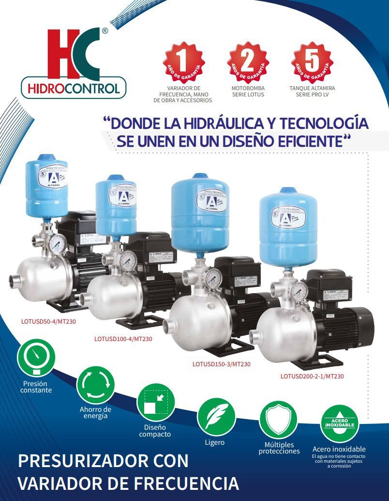 AQUASYSTEM  - PRESURADOR CON VARIADOR DE FRECUENCIA