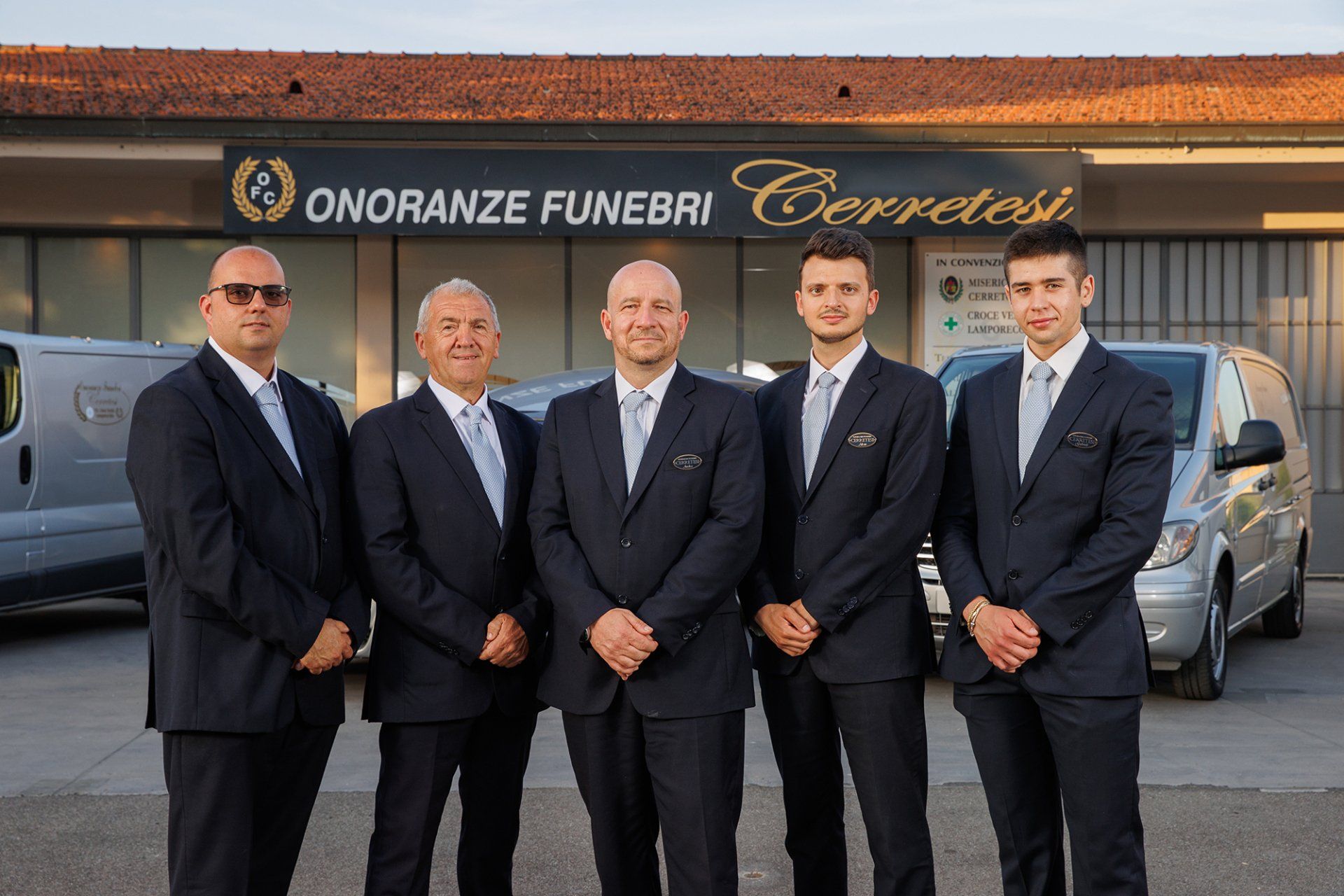 staff di agenzia di onoranze funebri a Firenze