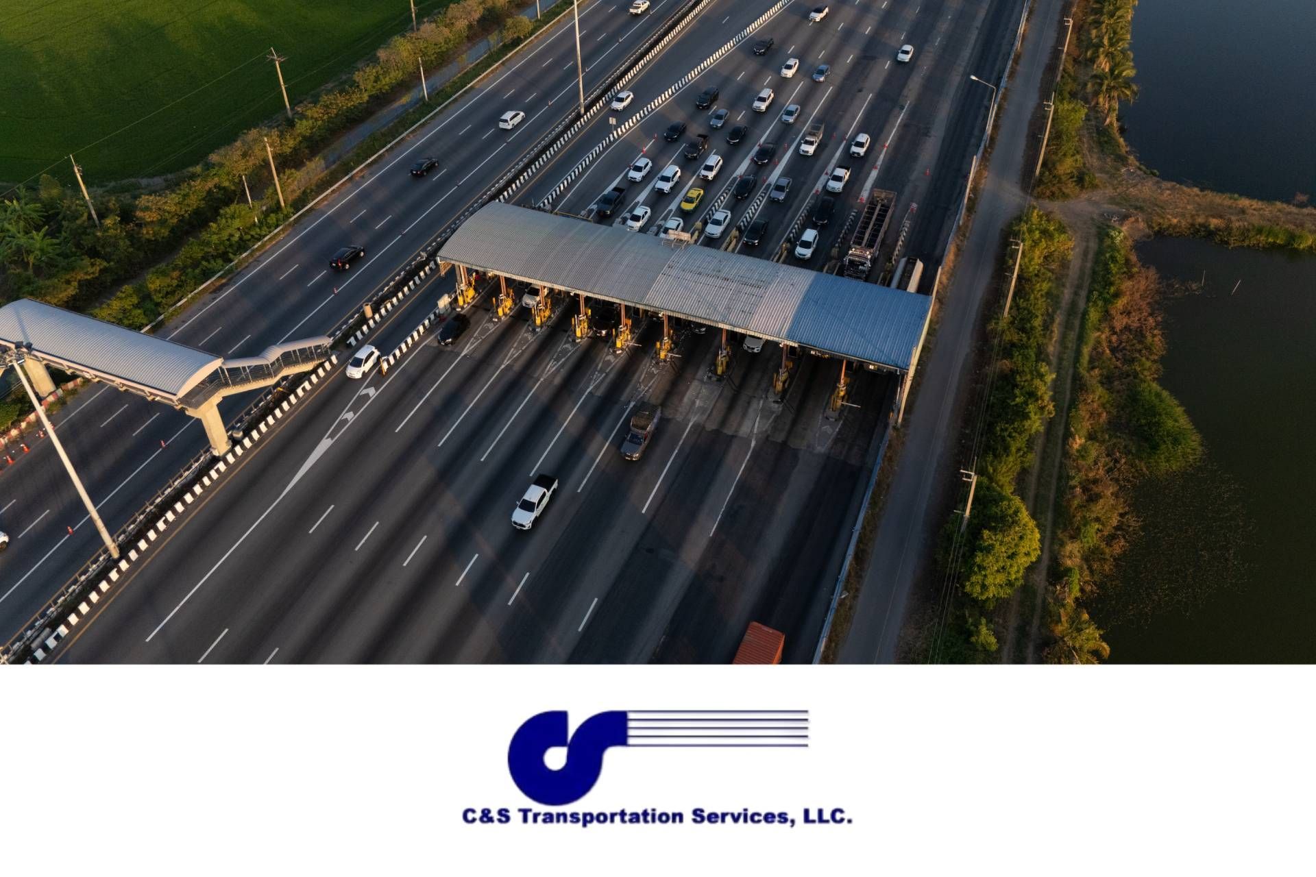 A truck near a tolling both near Nicholasville, Kentucky (KY)