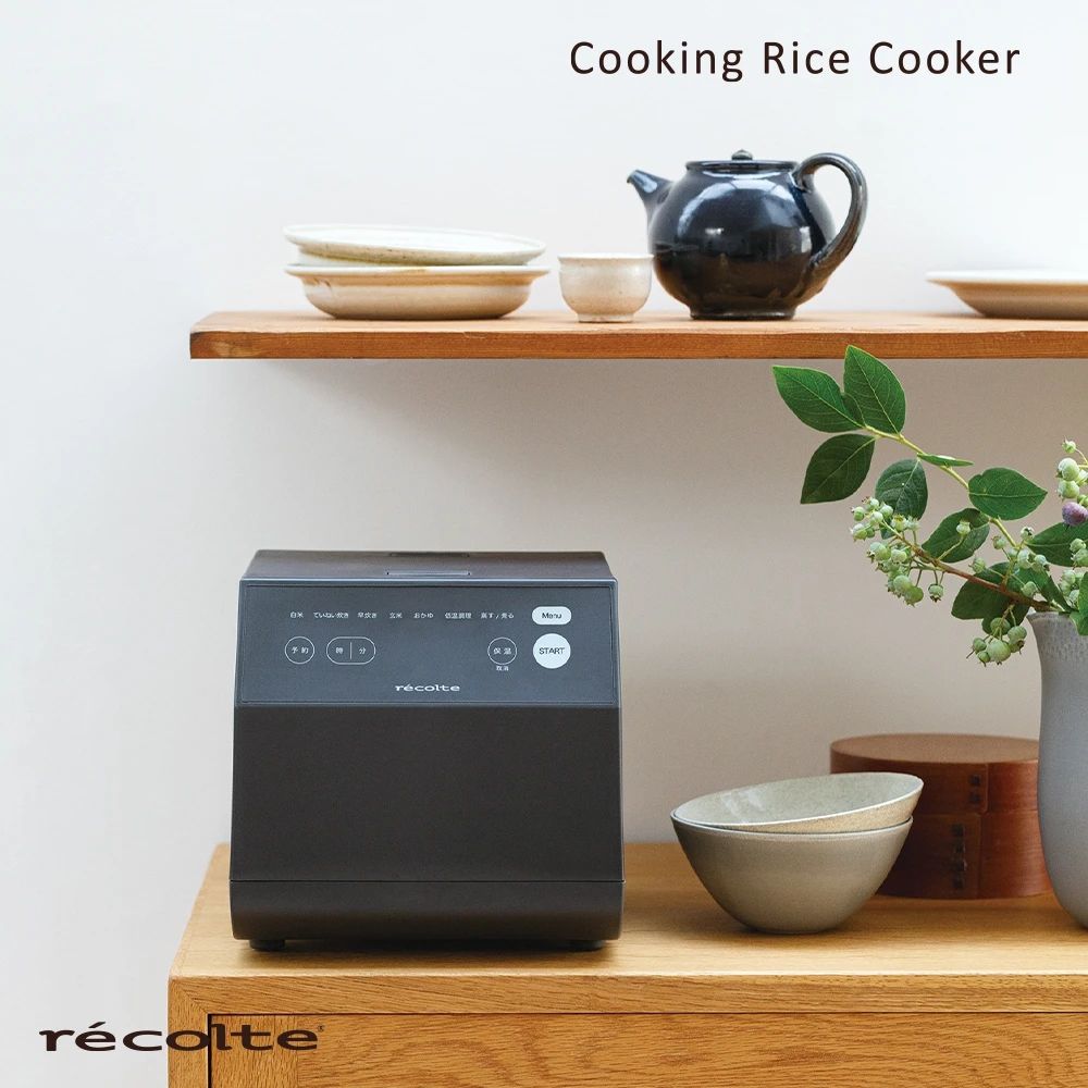 recolte 麗克特 Cooking Rice Cooker 電子鍋(RCR-2) 磨砂灰