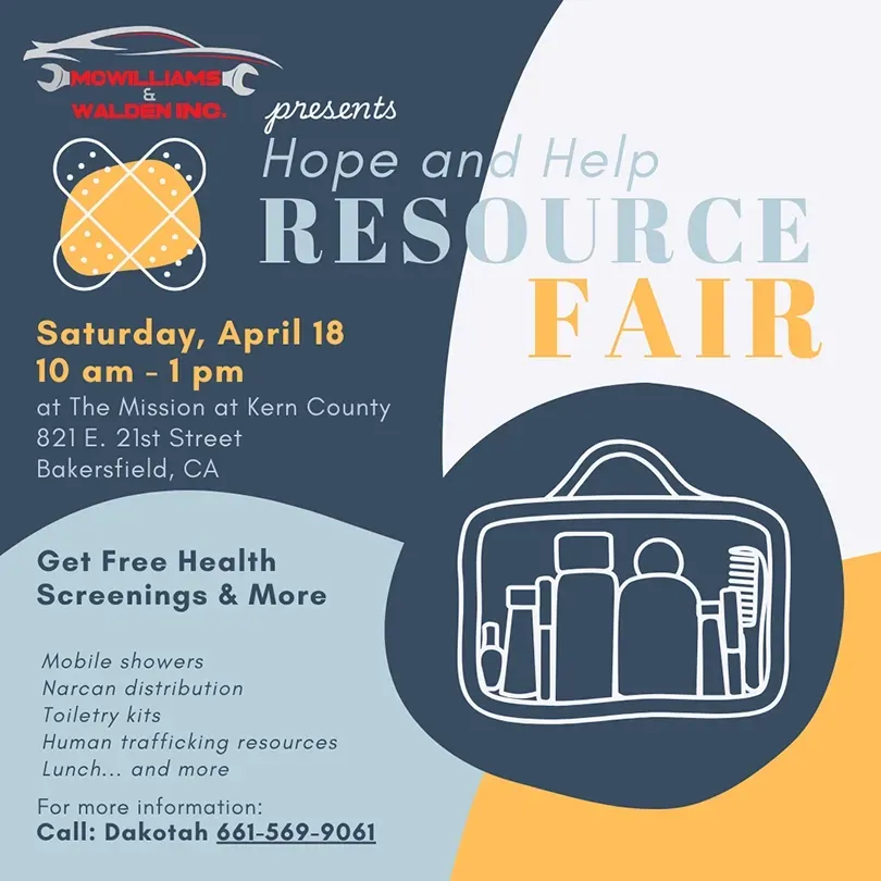 Hope & Resource Fair Flyer | McWilliams & Walden Inc.