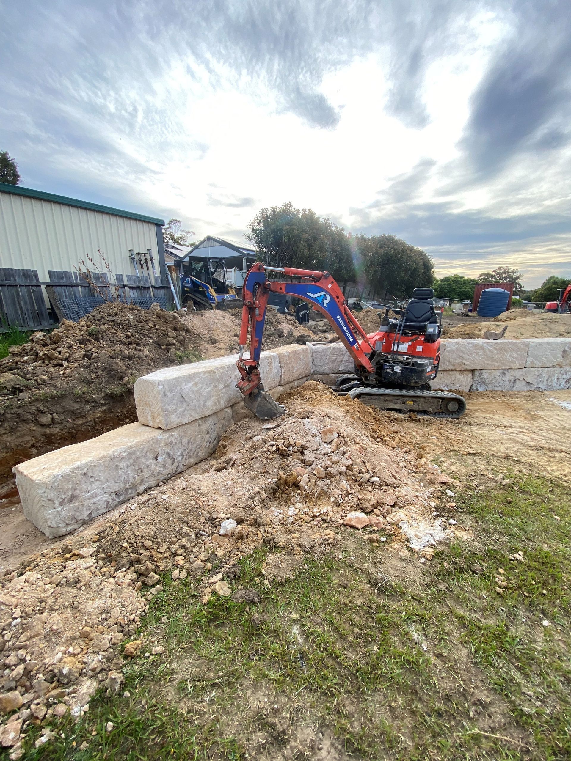 Rock Wall | Lake Cathie, Nsw | Jar Excavation