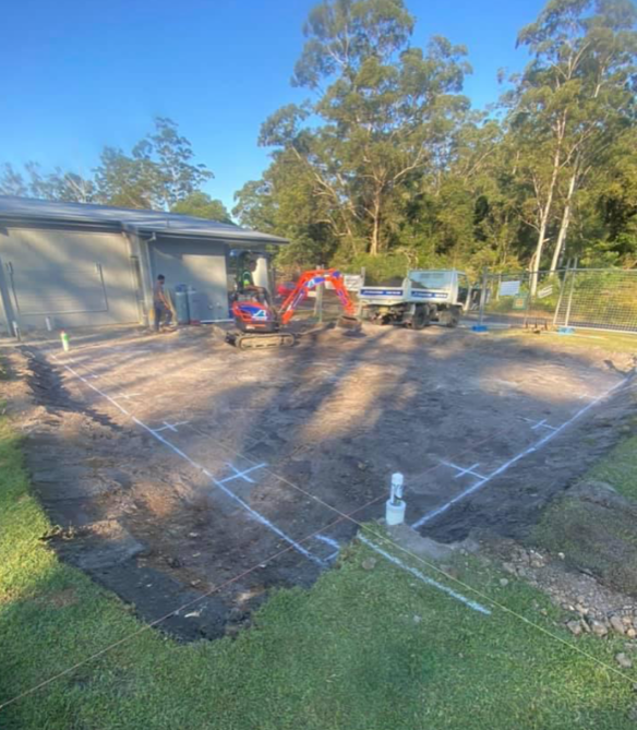 Mini Excavator Paving Slabs at Construction Site | Lake Cathie, Nsw | Jar Excavation