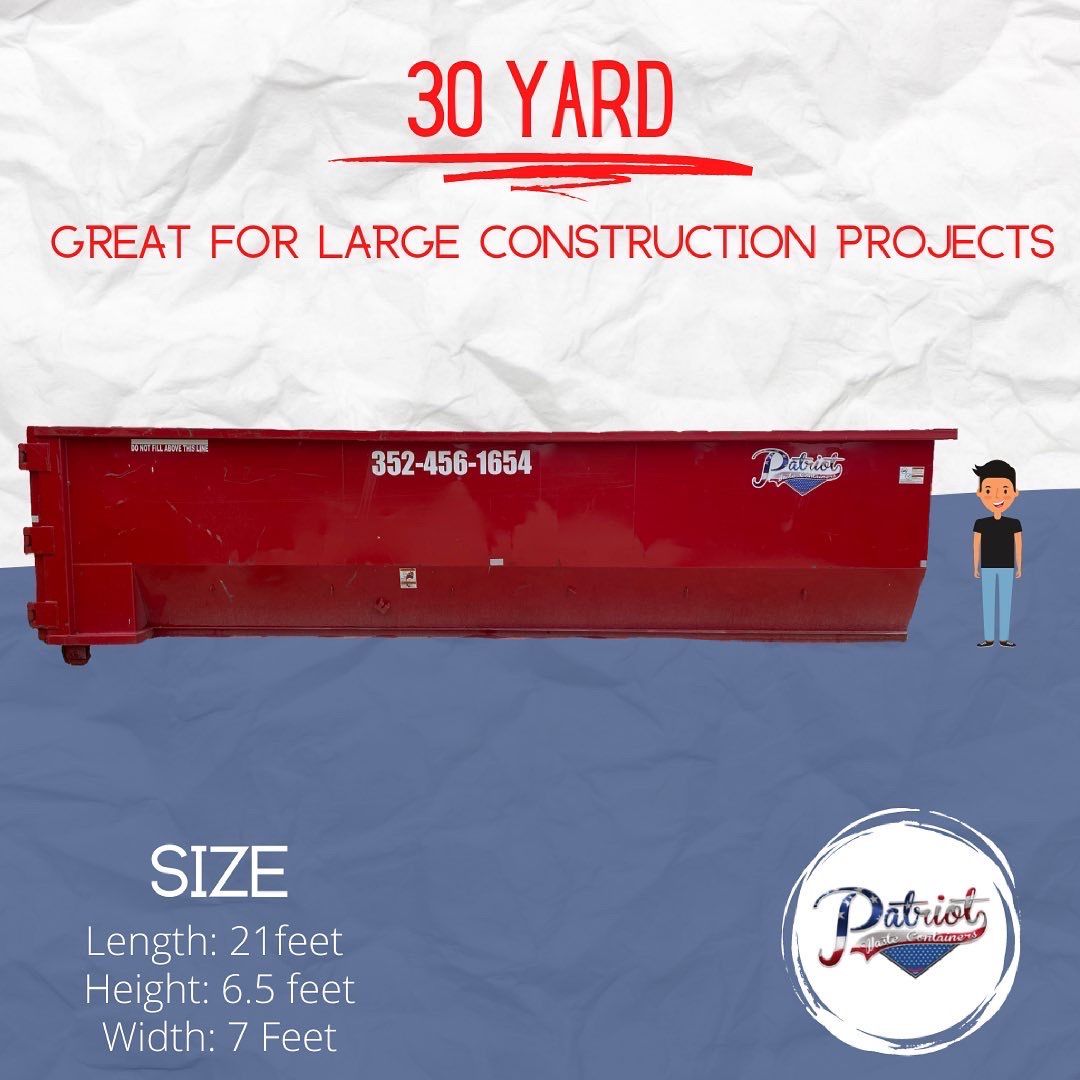 Dumpster Container Rentals Ocala, FL Patriot Waste Containers