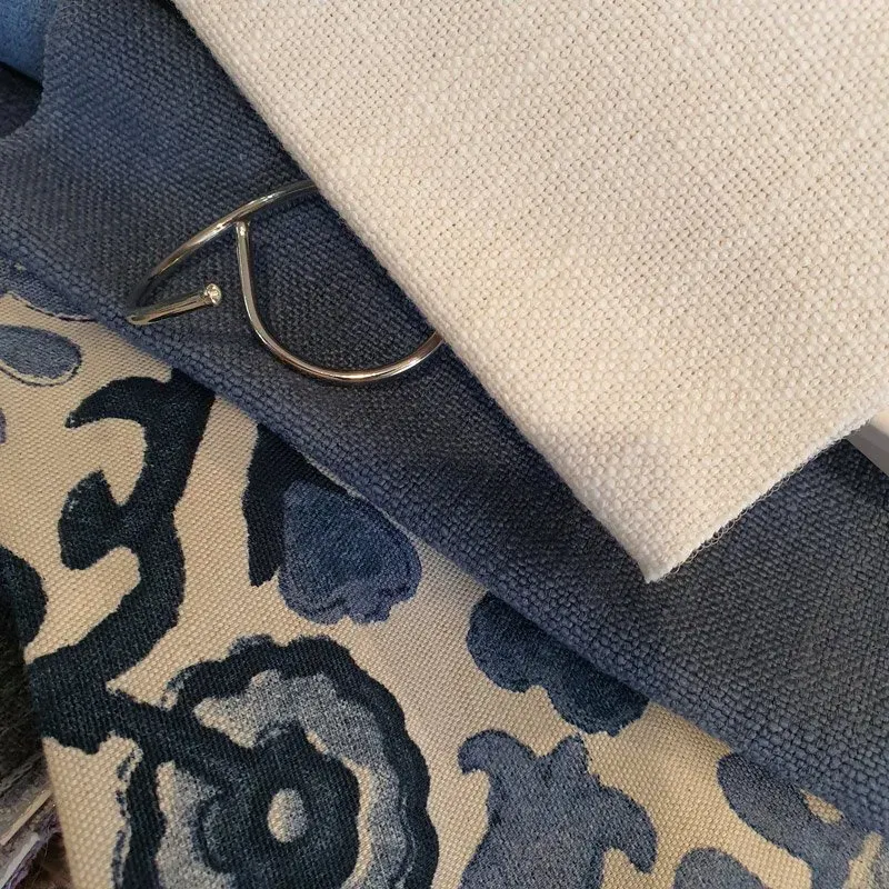 White And Blue Fabric | Cleveland, QLD | Miraje Home Decor & Soft Furnishings