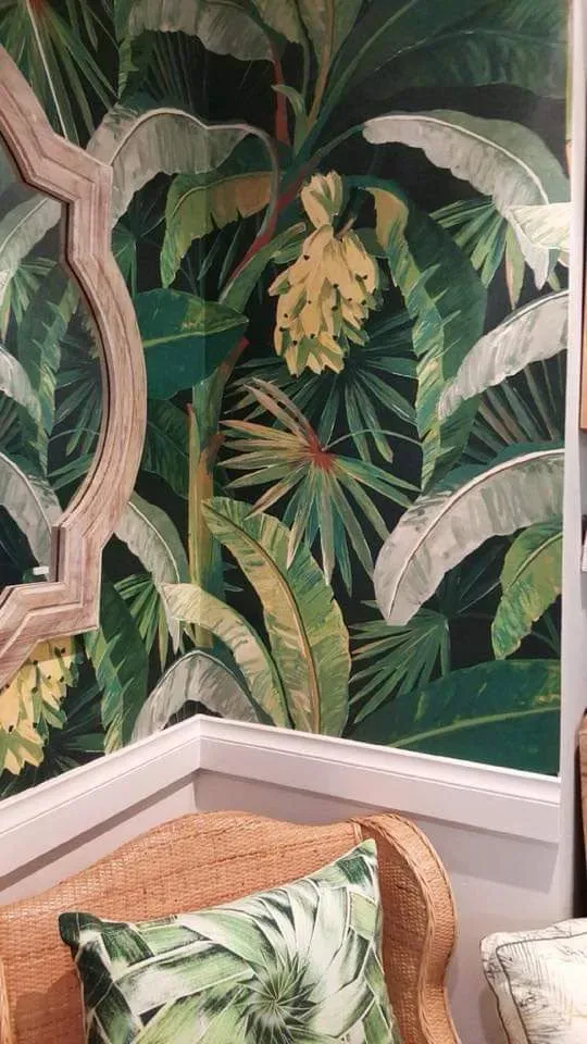 Green Leaves Wallpaper | Cleveland, QLD | Miraje Home Decor & Soft Furnishings