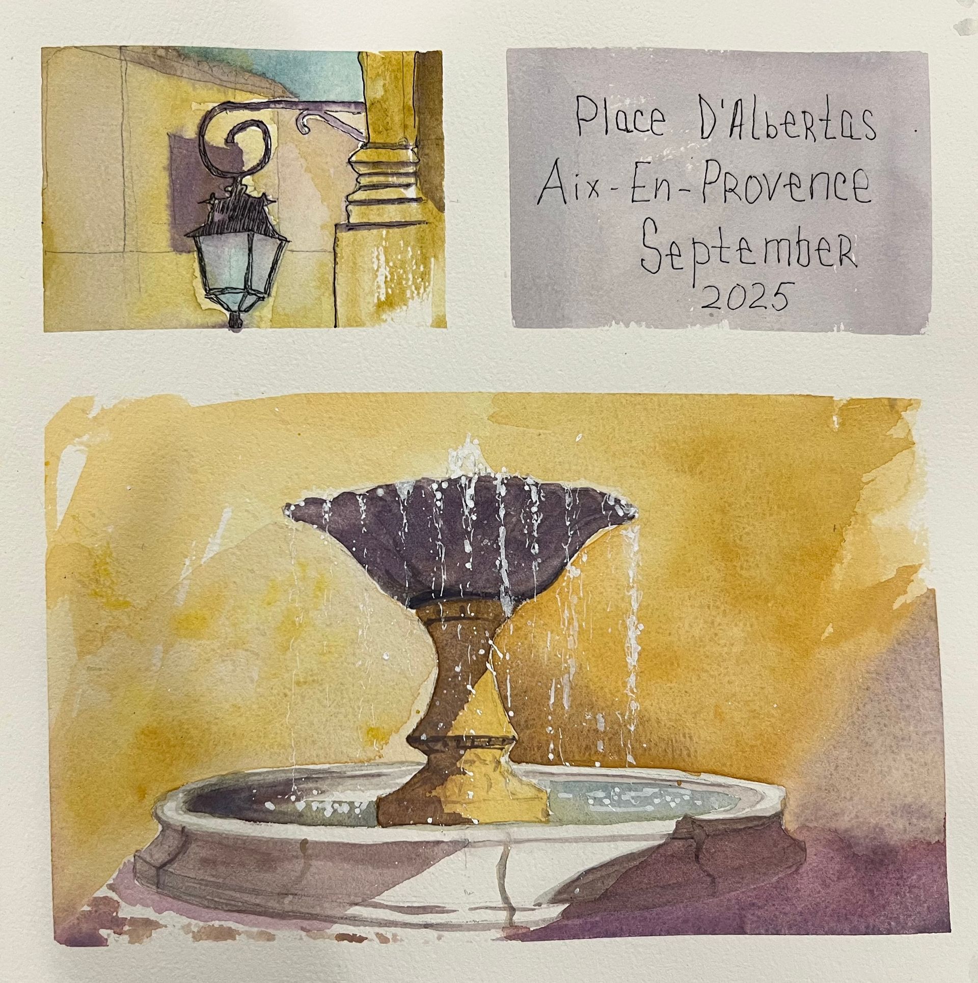 March 14 - Watercolor: travel journal