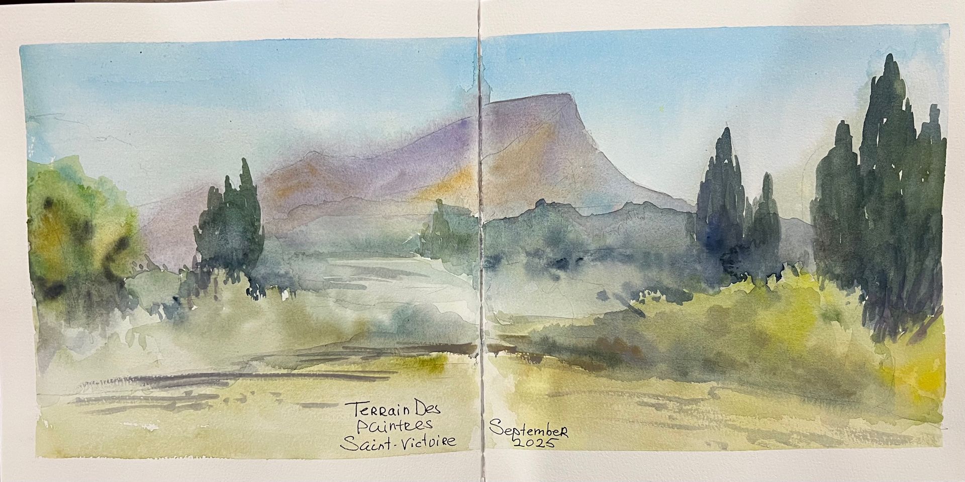 March 14 - Watercolor: travel journal