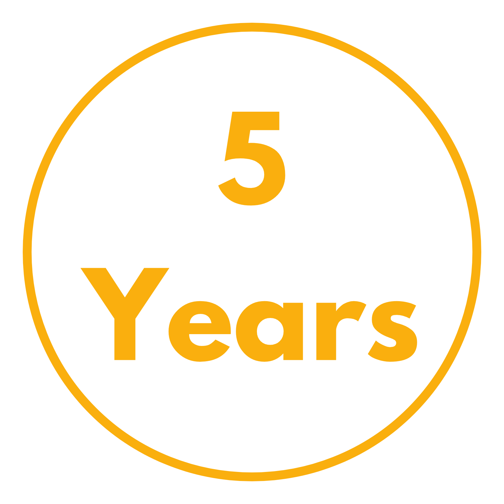 5 years icon