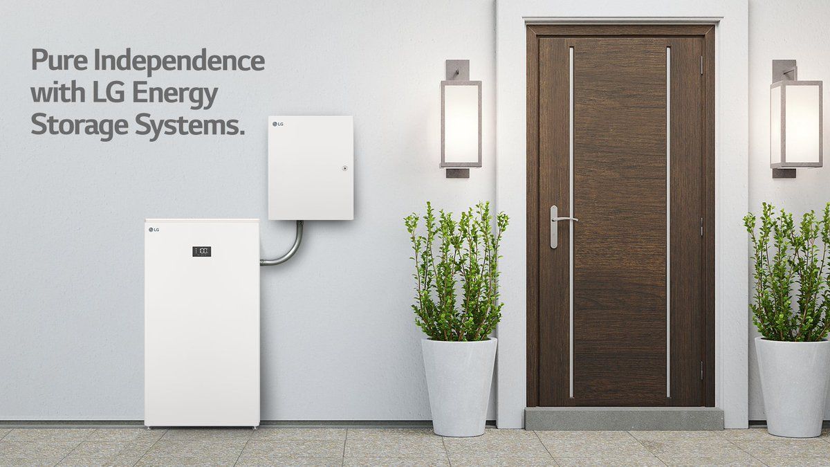 LG Home Storage system set up in a house