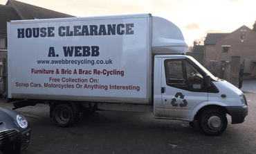 A Webb Recycling van