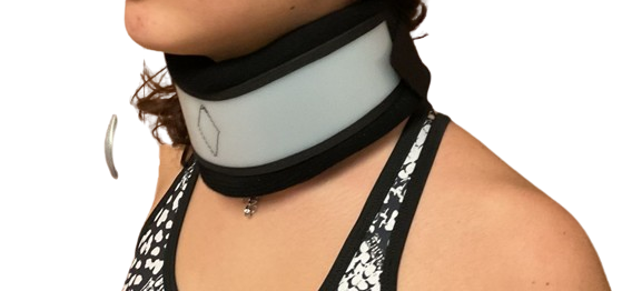 COLLARE MORBIDO CON INSERTO IN SIMILPELLE