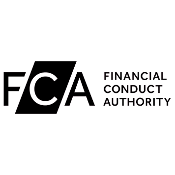 The logo for the financial conduct authority is black and white.
