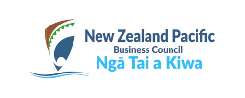 The logo for the new zealand pacific business council