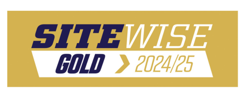 A gold sign that says sitewise gold > 2024/25