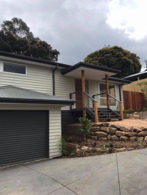 exterior view of a garage