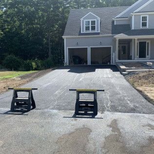 An asphalt replacement in Canton MA by Norfolk Asphalt Paving & Excavation