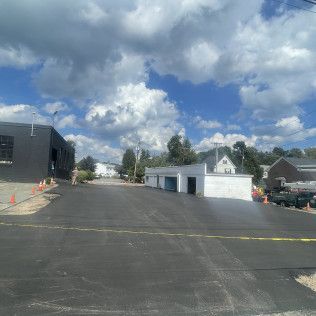 A commercial asphalt parking lot in Canton MA by Norfolk Asphalt Paving & Excavation