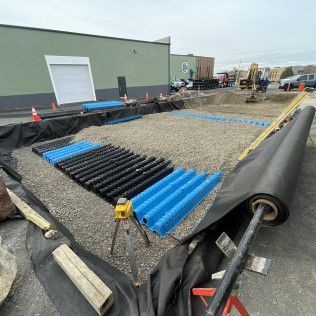 Drainage solutions in Canton MA provided by Norfolk Asphalt Paving & Excavation