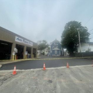 A commercial asphalt parking lot in Canton MA by Norfolk Asphalt Paving & Excavation