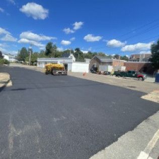 A commercial asphalt parking lot in Canton MA by Norfolk Asphalt Paving & Excavation