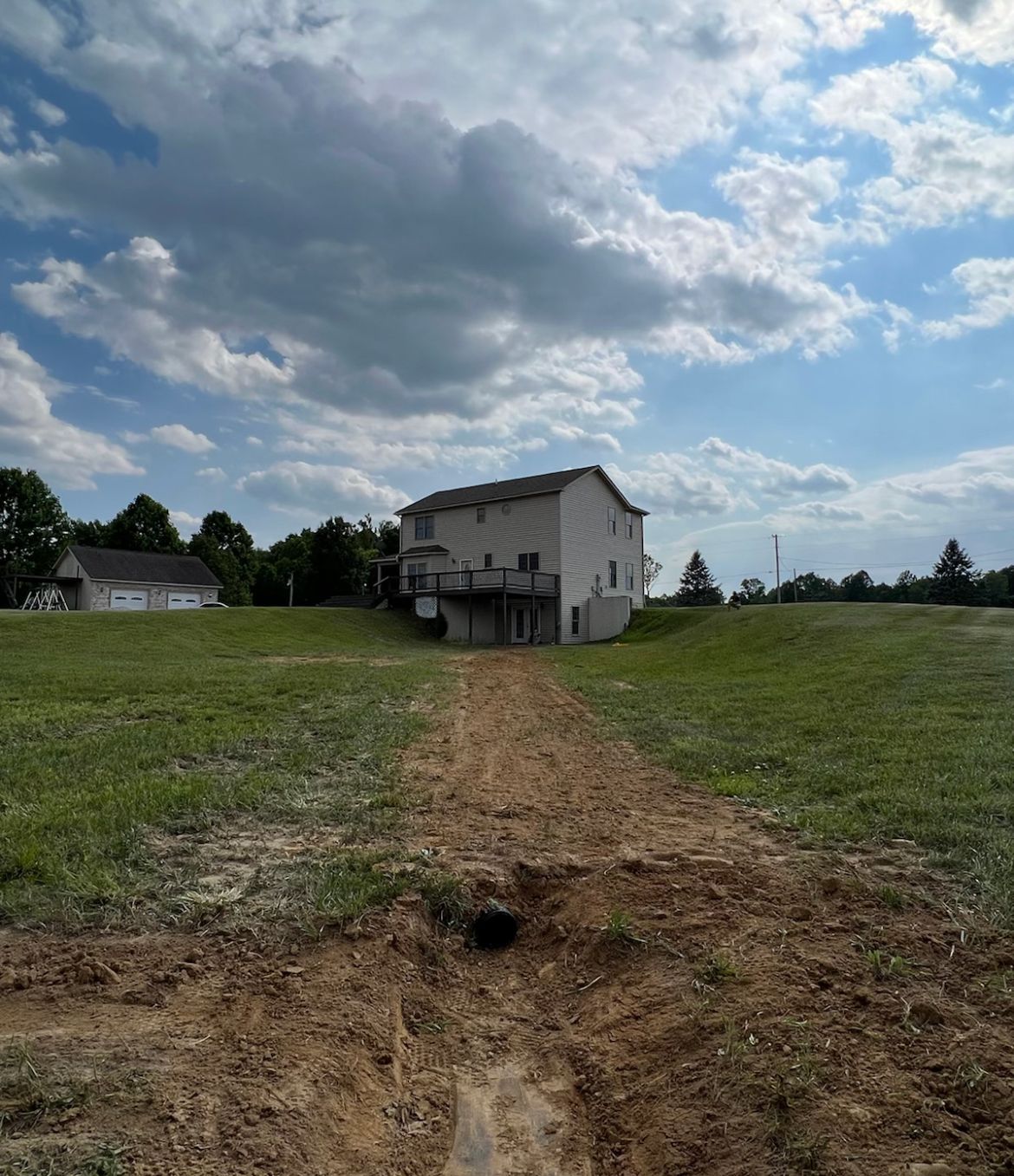 Pipe Installation — Scottsburg, IN — Babbs Land Management LLC