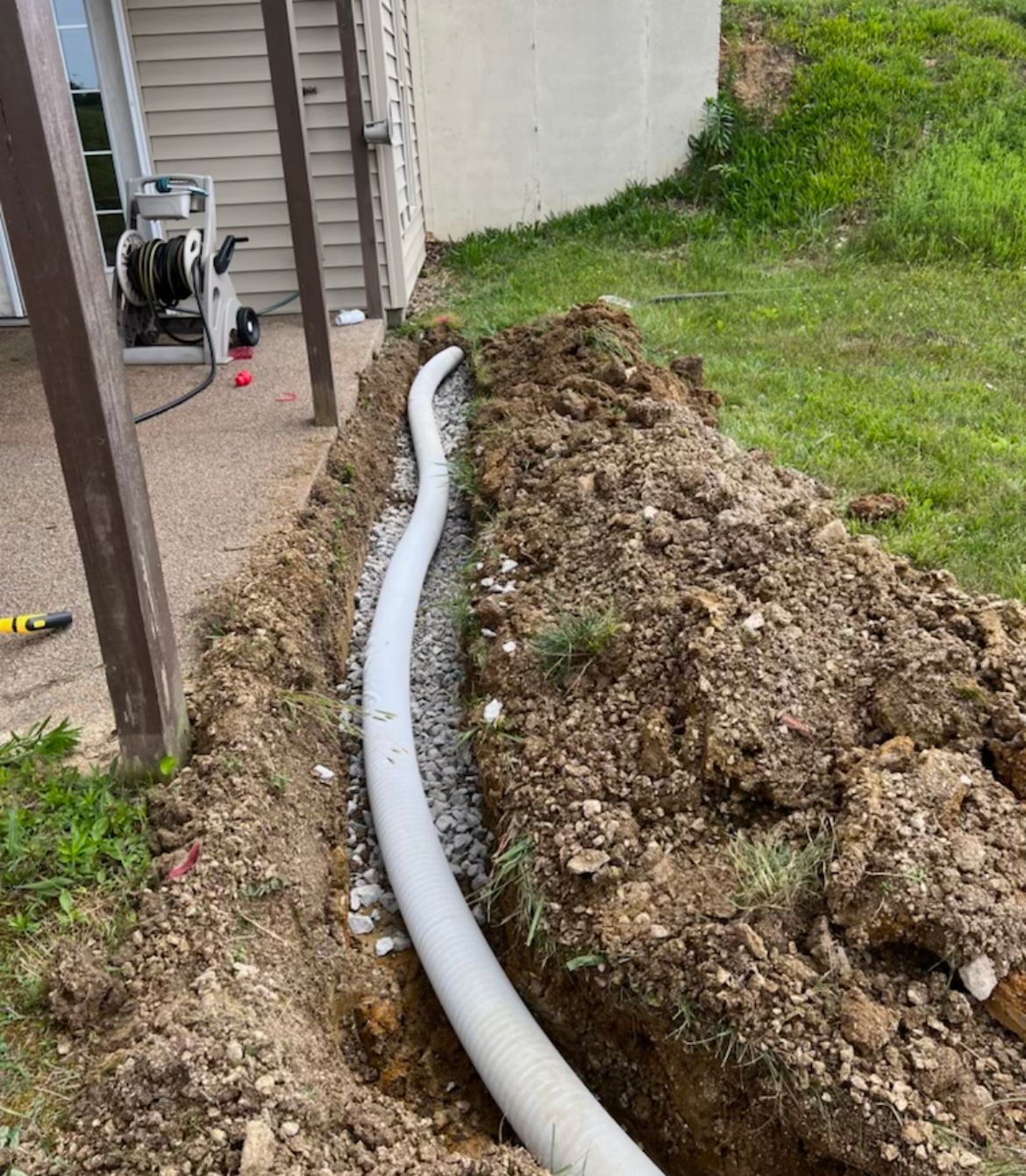 Residential Pipe Installation — Scottsburg, IN — Babbs Land Management LLC