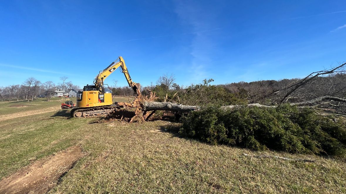 Mover Digger Clearing Land — Scottsburg, IN — Babbs Land Management LLC