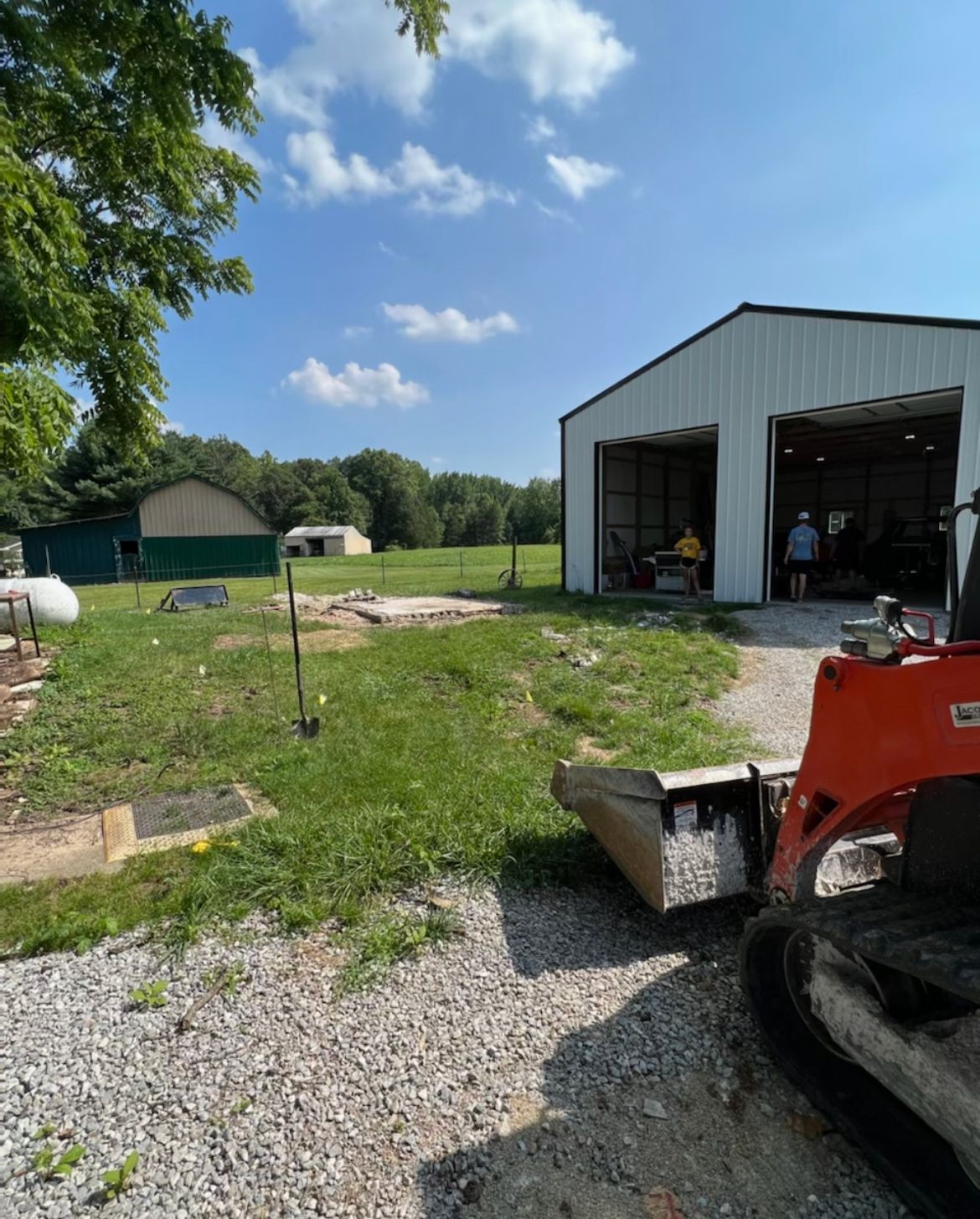 Driveway Before Installation -Scottsburg, IN — Babbs Land Management LLC