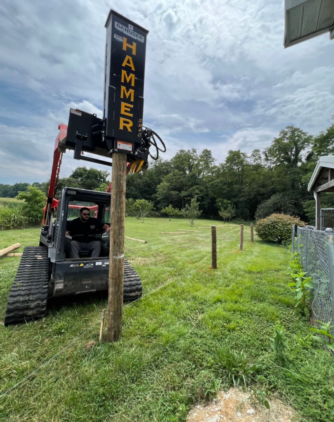 Ongoing Fence Construction — Scottsburg, IN — Babbs Land Management LLC