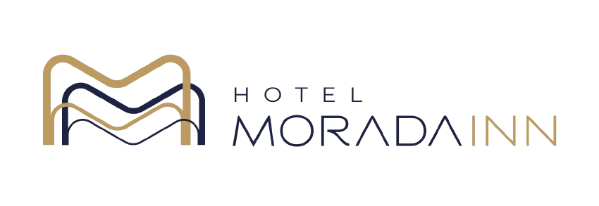 Logotipo do Hotel Morada Inn com uma forma geométrica em