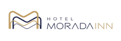 Logotipo do Hotel Morada Inn com uma forma geométrica em 
