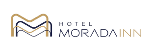 Logotipo do Hotel Morada Inn com uma forma geométrica em 
