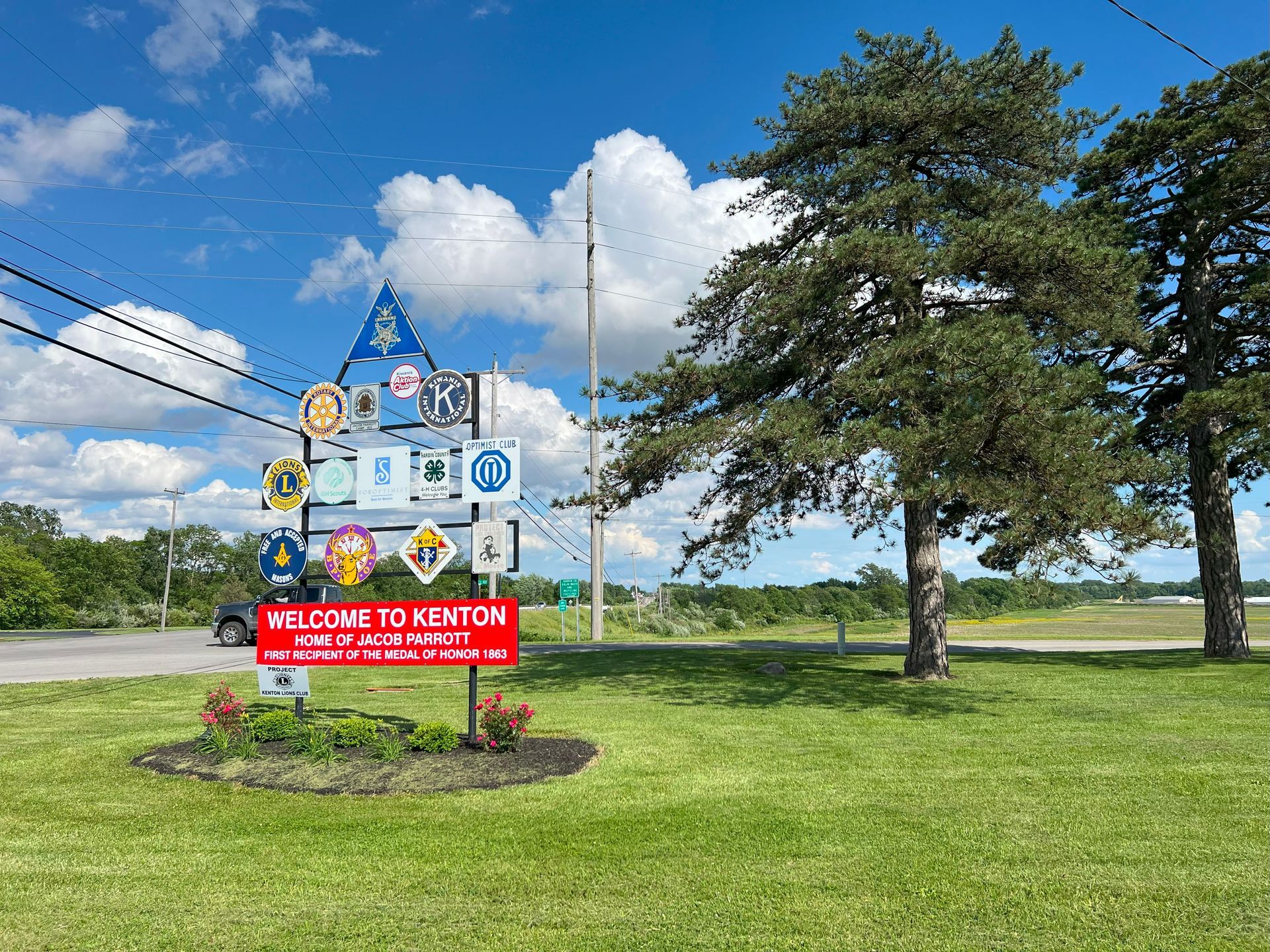 Entrance sign to Kenton Ohio