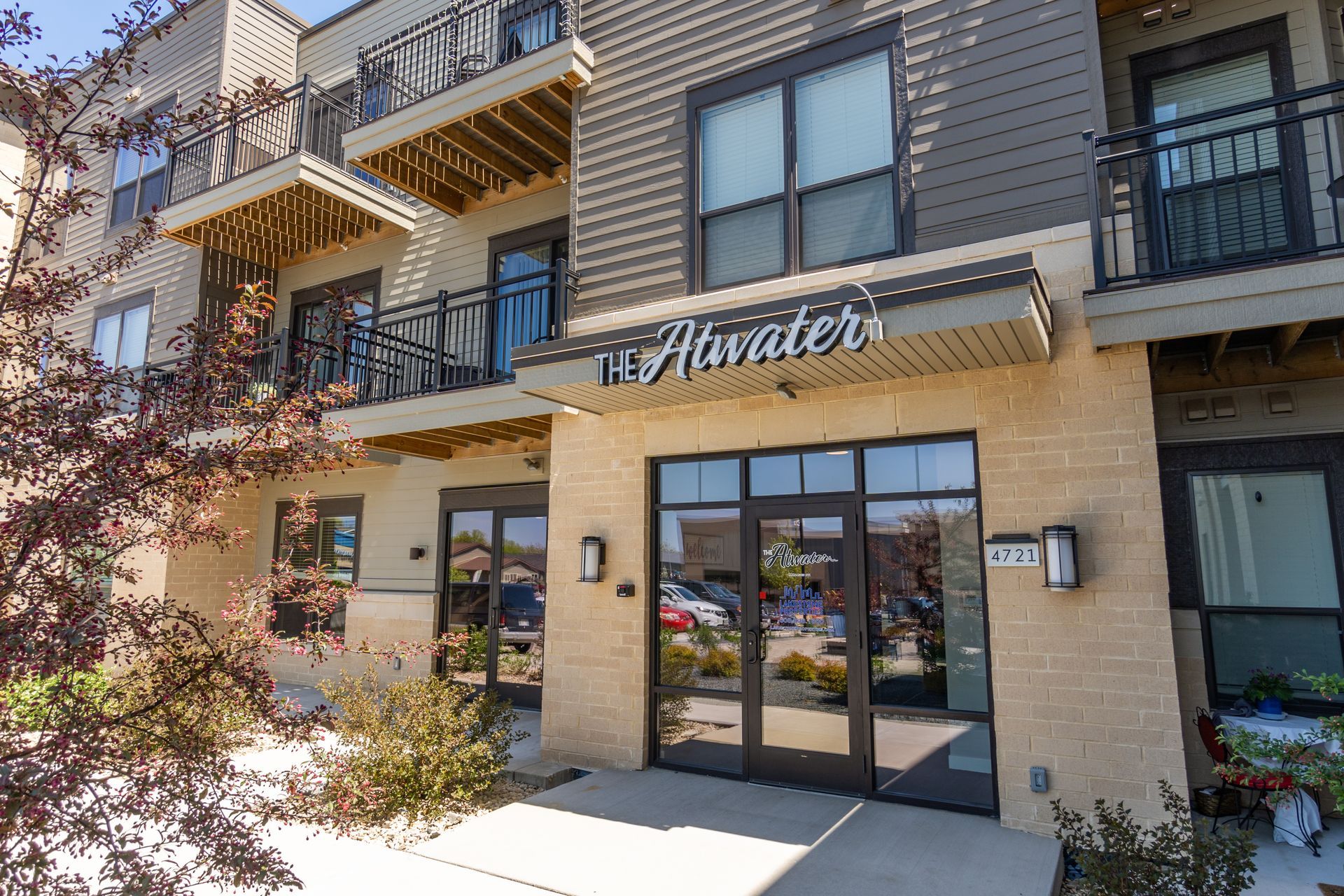 a building with a sign that says the alwater