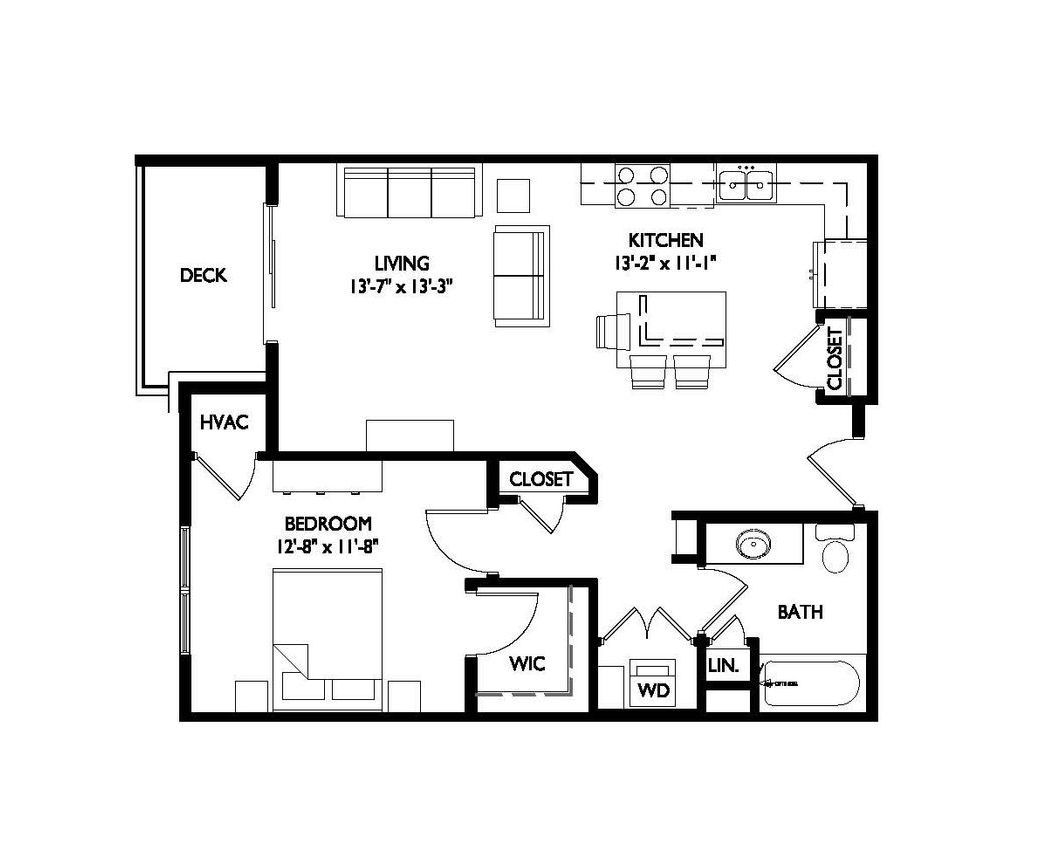 a black and white floor plan of a bedroom apartment with a balcony .