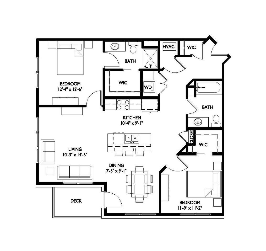 a black and white floor plan of a house