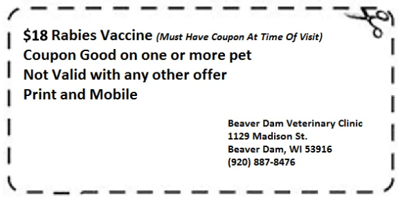 Rabies Vaccinations — Beaver Dam, WI — Beaver Dam Veterinary Clinic