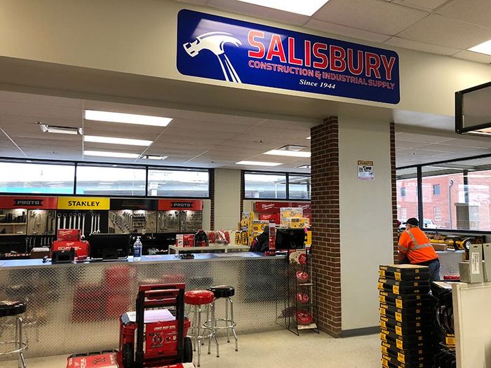 Interior of Salisbury Industrial Supply store